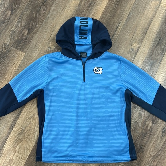 Colosseum UNC Tarheels 1/4 Zip Blue Fleece Sweatshirt Jacket Youth Size XL (20). - Picture 2 of 16